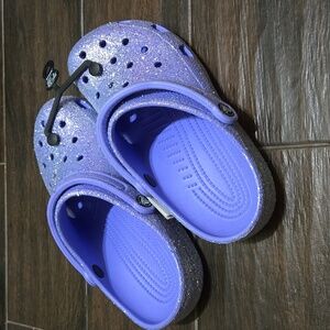 Crocs purple/blue  💜💙 glitter new